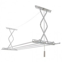 YU199 빨래건조대 원룸 접이식 창문 양말 속옷 자바라 천장 부착식, 단일