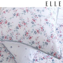 엘르파리 비노쉬 면 누비베개커버, 블루