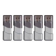 PNY 64GB 터보 아타셰 3 USB 3.0 플래시 드라이브 5팩, 64GB_5-Pack