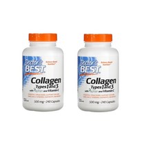 닥터스 베스트 콜라겐 1형 및 3형 펩탄 및 비타민C 500mg 캡슐 240정 2개