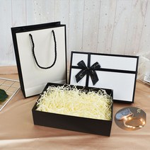 받고싶은 선물 포장 답례품 케이스 케이크 쿠기 상자 작은 미니 하드케이스 소형, 8호 케이스 33/25/11.5, 흑백선물세트+선물봉투+라이트+라피티+카드