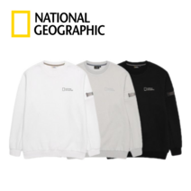 내셔널지오그래픽 맨투맨 머레이 남녀공용 백 로고 포인트 티셔츠 N213USW820