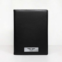 [이니셜스] 고급 자동차 등록증 케이스/ 차량 로고 각인 인쇄/ 차계부 보험증권 바인더, 뉴 블랙 (클리어파일형)