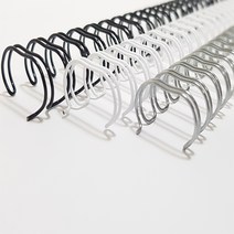 제본표지 스프링 제본링 와이어링 100개 검은색 12.7mm 34홀