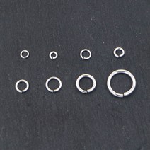 925실버 O링 부자재 / 오링 연결고리 두께 크기별, 단일색상-0.9x3.8mm(5개)