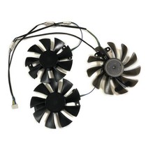5700XT GPU 냉각 그래픽 카드 팬 GA91S2H SOYO RX 5700XT Yeston RX580 8G D5스 PA 교체 용 3 개/세트, 한개옵션0