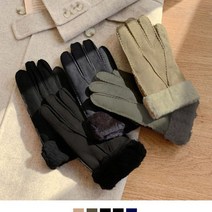 KING 무스탕 양가죽 남자장갑