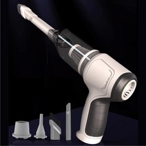 신형 파워풀 무선 다기능 차량용 청소기 미니 3 in1, 그레이