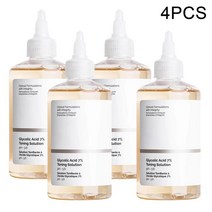 글리콜산 7% 토닝 솔루션 각질 제거 피부 상태 개선 브라이트닝 톤 제품 240ml 4PCs, 01 4PCS Glycolic Acid