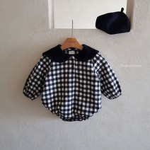 슈크림 체크세라슈트 베이비슈트 카라슈트 겨울베베룩 아기옷 특별한날