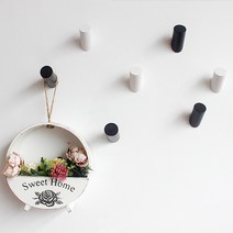 나무후크 후크고리 벽후크 벽고리, 1개, 나무후크 화이트 대