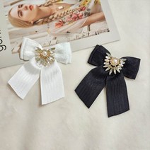 크리스탈 미디움 리본브로치 핀브로치