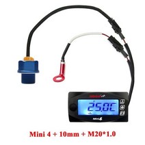 디지털 미니 미터 로프 듀얼 온도 측정기 오일 게이지 오토바이 실린더 전압 시, Meter-10mm-20x1.0