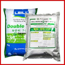 친환경마켓 더블윈5kg 엔텍5kg 세트 코리아아그로 밑비료 기비 추비 복합비료 텃밭