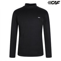 르까프 겨울 남성 블랙 기모 티셔츠