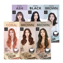 미쟝센 헬로크림 40G (옵션) [ 쿨블랙ㅣ쿨브라운 ㅣ쿨애쉬ㅣ뮤트브라운ㅣ웜브라운ㅣ웜코랄 ], 01 1CB 쿨블랙 40g