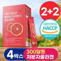 저분자 콜라겐 펩타이드 비오틴 식약청인증 HACCP 알레, 30포, 60g, 4박스