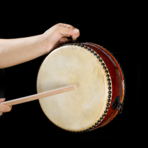 난타큰북 풍물 사물놀이 타악기 입문 품바공연, 30cm 레드