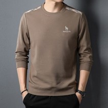 골프티셔츠 골프셔츠 HAZZYS-캐주얼 다목적 골프 후드 남성용 패션 라운드 넥 와플 한국 버전 스포츠 의류, XXXL, 갈색