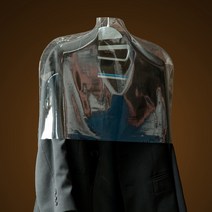 [좋은포장] 비닐 옷커버 / 의류커버 / PVC 반커버 / 세탁소봉투, (PVC/아동용) 37cm X 30cm / 20ea