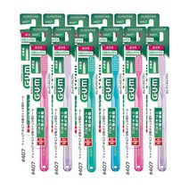 GUM 검 치과 일반 클래식 돔트림 칫솔(작은모) NEW 407, 12개, 1개
