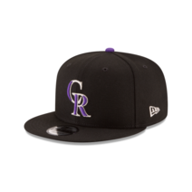 콜로라도 로키스 New Era MLB 기본 9FIFTY 스냅백 모자-블랙
