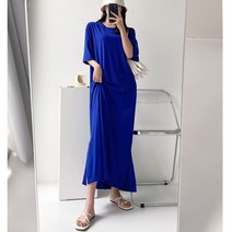 롱 트임 원피스 3color / 사계절 원피스 / 빅사이즈 롱 만능원피스 박시 루즈핏 등원룩 홈웨어