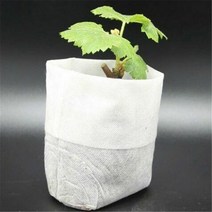 생분해성흙포장부직포 환경생분해수경화분 다양한 크기의 생분해 성 부직포 보육 가방 식물 성장 가방 패브릭 묘목 냄비 친환경 폭기 심기 가방, 20x20cm(50개)