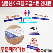 He 아크릴표찰 CCTV 화장실 금연구역 안내판 표시판 스티커 표지 아크릴 주문제작가능, 3. 12*10 CCTV 스티커만 5장