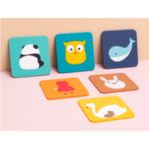 [장바구니마켓] 캐릭터 티코스터 책상컵홀더 종이컵받침 코스타 티코스트 컵받침대, 고래