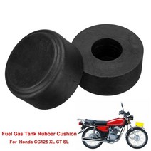 혼다cg125 2x for honda vintage cg125 ct xl sl tl 오토바이 가스 연료 탱크 쿠션 마운트 오일 탱크 가스켓, 검은색