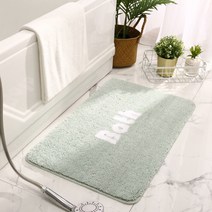 심플 실내욕실 미끄럼 방지 카펫 화장실 앞 흡수발 매트 가정용 화장실 문매트입니다, Bath-민트입니다