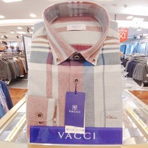 체크패턴 부드러운 기모 일반핏 셔츠 VD1I4CR154G0