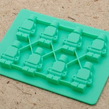 석고방향제 몰드 레고8홀 / 비누 만들기 재료 틀, 1개