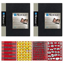 ITOYA 11x 14 inches Original Art Presentation Book/Portfolio- for Art Photography and Documents -, 1, Letters & Numbers…, Quotes, a