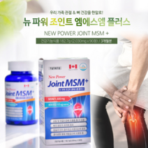 캐나다 뉴파워 조인트 MSM 엠에스엠 식이유황 플러스 비타민D 90정, 1개