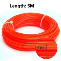 새로운 5M * 4MM 강한 트리머 스트리머 BRUSHCUTTER 나일론 코드 라인 와이어 스트링 로프 잔디 스트리머 두꺼운 4.0MM 교체