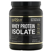 California Gold 웨잇트 근육 건강 관리 분리 유청 프로틴 Whey Protein Isolate 454g 1팩