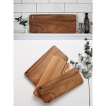 에크렌(Ecrins) 레인트리 통원목도마 캠핑용 도마 3size