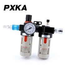 콤프레샤 수분 필터 유수분 분리기 압력 조절 밸브 오일-물 분리기 공압 필터 공기 펌프 감압 커, 06 12mm joint_01 BFC2000