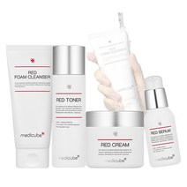메디큐브 레드라인 2.0 플러스 대용량 4종 SET 클렌저+토너+세럼+크림