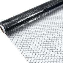 제전 비닐 정전기 방지 커튼 벌집 투명 무정전 시트, 0.5mm 블랙 그리드 1.37x30m