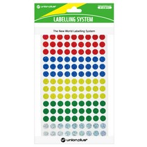 유니온플러스 unionplus 원형스티커홀로그램(304-5/혼합) UL-304-5MX 8mm(5색혼합) 1개