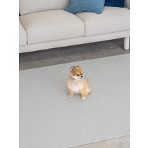 [러그140x180cm] 4장 디팡 소형견 중대형견 펫플레이 강아지매트 미끄럼방지 4mm, 시크그레이 4장, 7mm 러그(중대형견용)