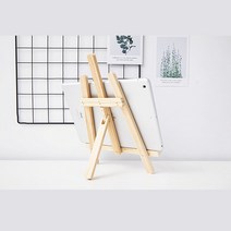 테블릿 거치대 원목 이젤 데스크 소품거치 이젤선반, 상세 참조