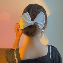 저스트앳 1PC Deft Hair Bun 머리띠 헤어 클립 패션 편리한 발톱 스타일링 도구 여성용 만두 액세서리, [01] White