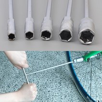 육각볼트 너트 체결 해체 T형 육각렌치 볼트풀기 기계부품조립 자전거가게, 10mm