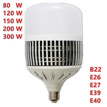 집어등 전원 Led 글로브 전구 E27 E40 80W 120W 150W 200W 300W AC220V 에너지 절약 볼 램프 홈 공장 바닥 작업장 조명, 01 WHITE_02 120W_04 E39