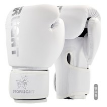 스타라이트 권투 장갑 남성 여성 PU 가라테 무에타이 글러브 자유 경기 MMA 산다 훈련, [03] 10oz, 01 White
