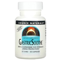 소스 내추럴스 Source Naturals GastricSoothe 37.5mg 캡슐 30정, 3개